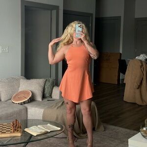 Orange athletic Halter Dress